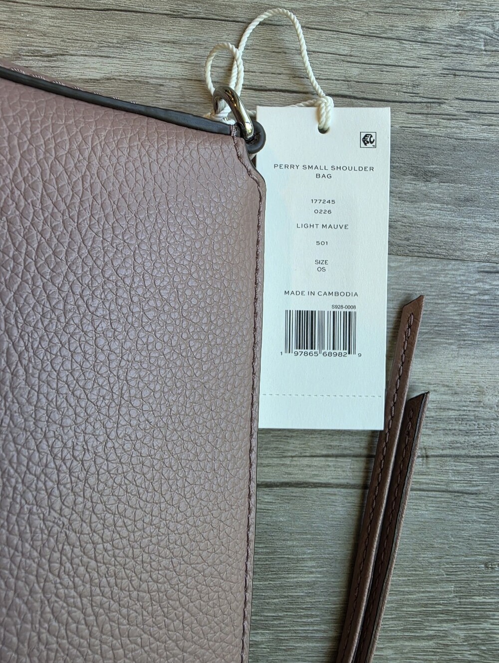 Tory Burch Small Perry Shoulder Bag in Light Mauve, Style: 177245 - Picture 5 of 11